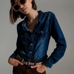 NWT Q2 Dark Denim Shirt